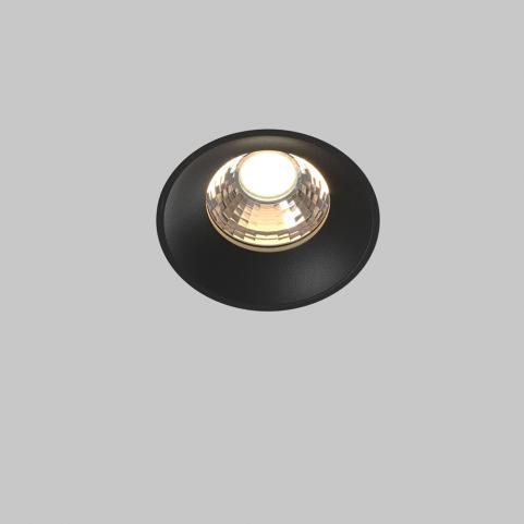 Точечный светильник Maytoni Technical Downlight 3000K Round DL058-12W3K-TRS-B