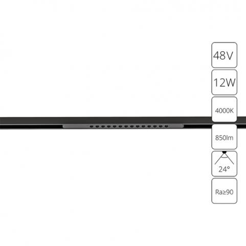 Магнитный трековый светильник Arte Lamp Optima 4000К A7266PL-1BK