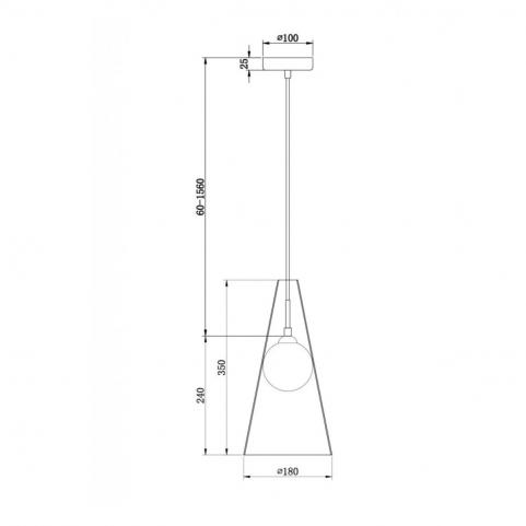 Подвесной светильник Freya Toper FR5389PL-01BS