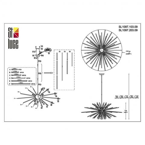 ST Luce Подвесной светильник ST-Luce Callio SL1097.203.09