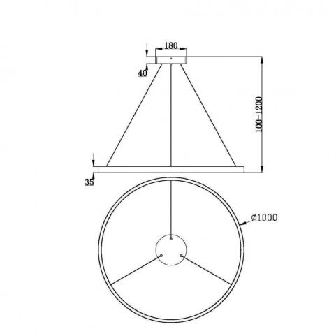 Подвесной светильник Maytoni Rim  MOD058PL-L54WK
