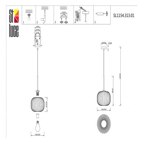 ST Luce Подвесной светильник ST-Luce Gran SL1154.313.01