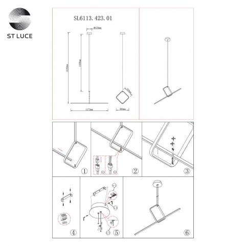 ST Luce Подвесной светильник ST-Luce Gaia SL6113.423.01