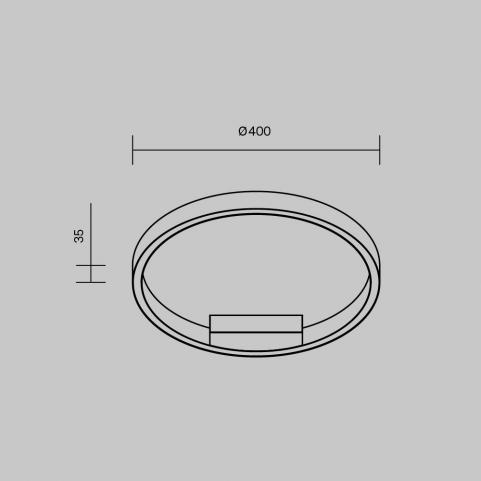 Потолочный светильник Maytoni  Rim MOD058CL-L25WK