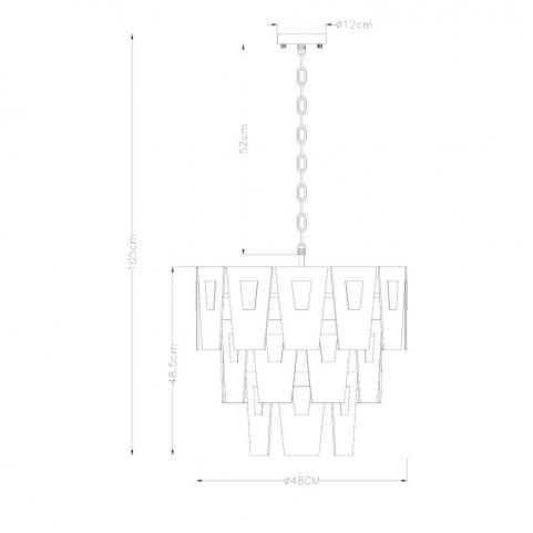 Светильник подвесной Arte Lamp Sophia A4066LM-6PB