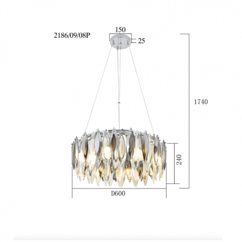 Подвесной светильник Stilfort New Ton 2186/09/08P