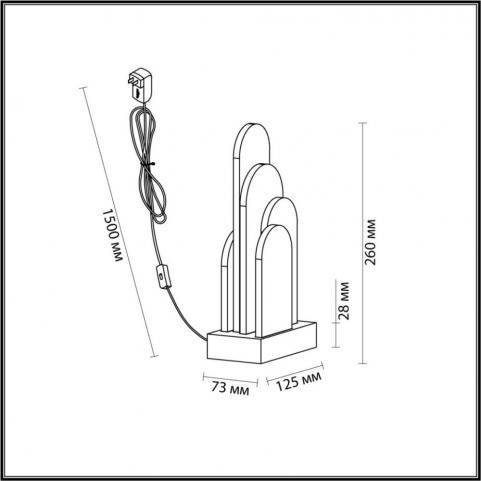 Настольный светильник Odeon Light Foros 5438/12TL