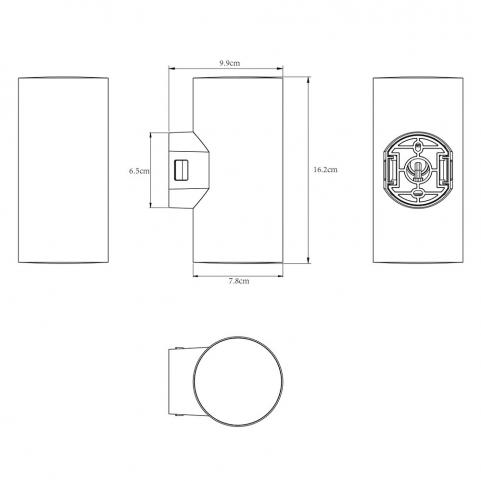 Настенный уличный светильник Arte Lamp Alcyone  A6109AL-2BK