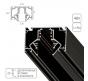 Шинопровод Arte Lamp Linea-Accessories A474306, магнитный встраиваемый в натяжной ПВХ потолок, черный 3м