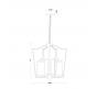 Светильник подвесной Arte Lamp Nuvola A7017SP-4BK