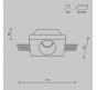 Точечный светильник Maytoni Technical Downlight Gyps Modern DL001-WW-01-W
