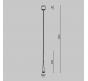 Трековый подвесной светильник Maytoni Technical Elasity 3000K Waist TR167-1-7W3K-M-BS