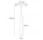 Магнитный трековый светильник Arte Lamp Linea 4000К A4770SP-1BK